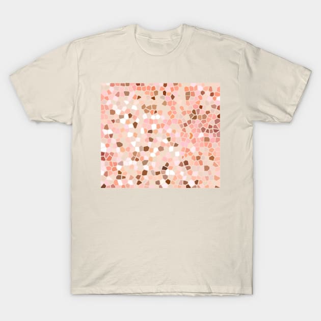 Orange Mosaic T-Shirt by Klssaginaw